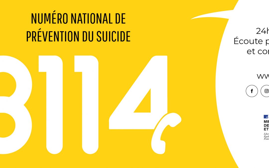 Lancement du 3114, numéro national de prévention du suicide