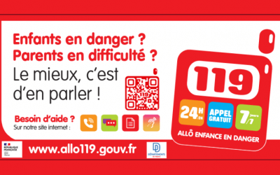 119,  numéro « enfance en danger »
